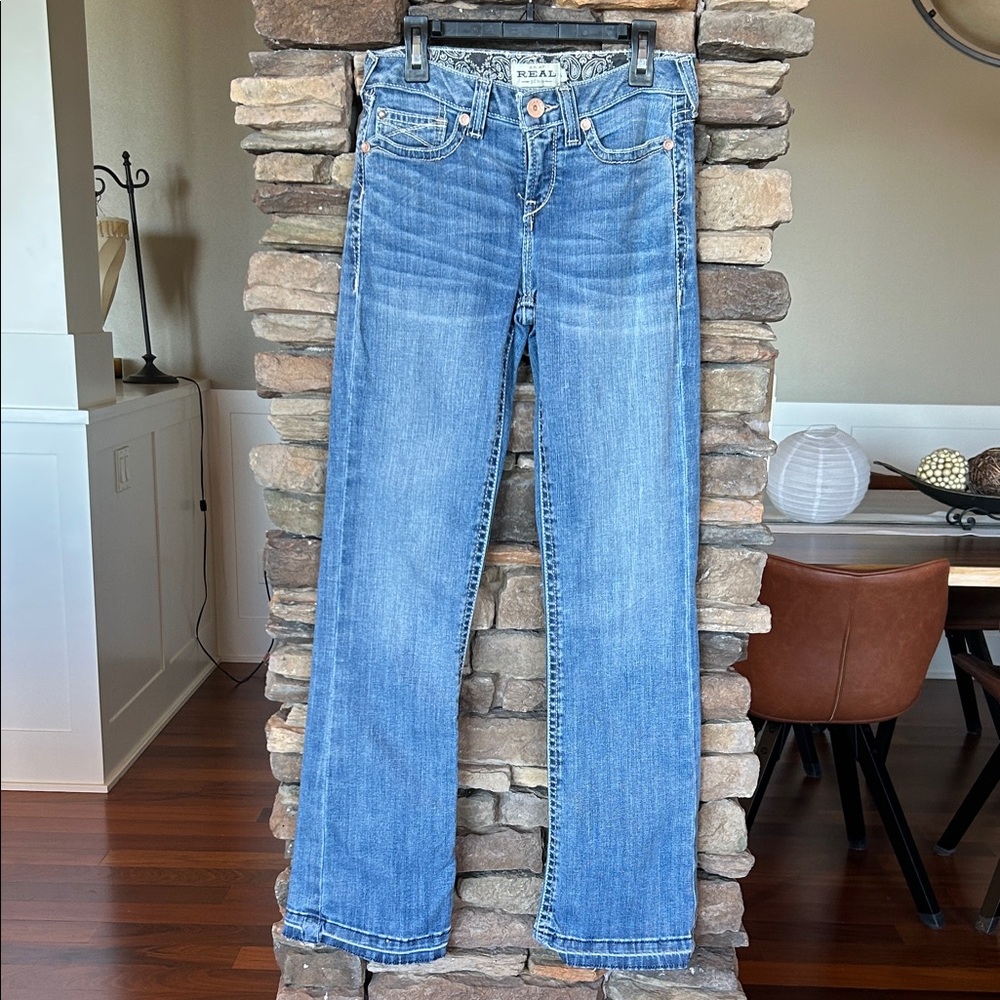 Ariat Women's Straight Leg Denim Jeans - Light Blue